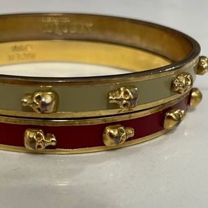Alexander McQueen Signature Brass Mini Skull Bangles